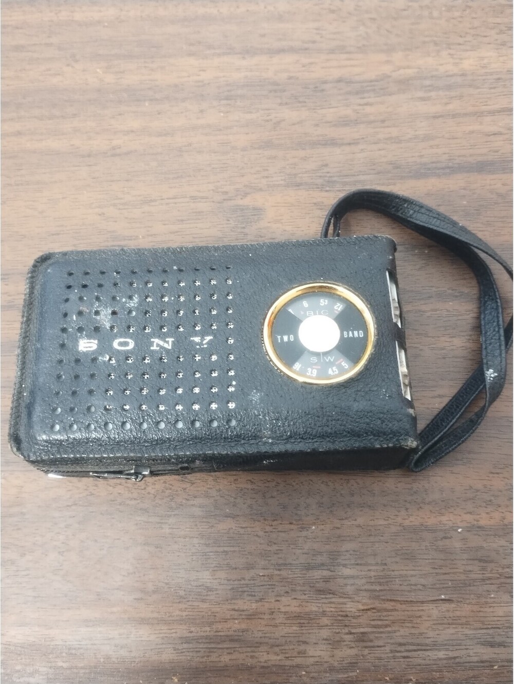 SONY Transistor Radio AM/SW w/case WORKS, JAPAN